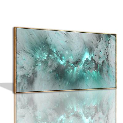 #ad Large Wall Art for Living Room Sage Green Abstract Wall Decor Framed Painting... $173.20