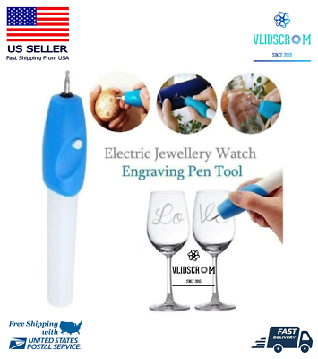 #ad DIY Cordless Electric Engraving Pen Carve Tool Jewelry Pen Plastic Metal Wood $10.99