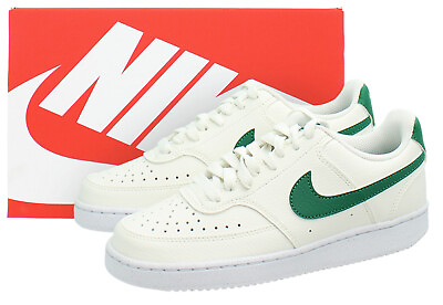 #ad Nike Court Vision Shoes Low Next Nature Women#x27;s Sneakers FQ8892 Ivory amp; Green $59.99