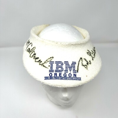 #ad IBM Oregon 1991 Fred Meyer Challenge Visor Mark Calcavecchia Bob Gilder Signed $29.99