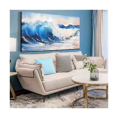 #ad Large Wall Art for Living Room Abstract Ocean Canvas Print Painting for Bedr... $193.74