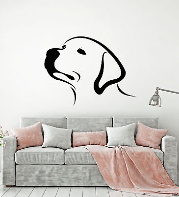 #ad Vinyl Wall Decal Head Abstract Labrador Puppy Dog Pet Stickers 2360ig $69.99