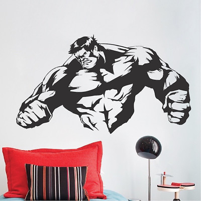 #ad Hulk Wall Decal Marvel Avengers Wall Mural Vinyl Removable Superhero Design s92 $16.95