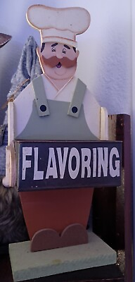 #ad #ad Chef Decor Kitchen Flavoring Home Sign Holder $20.00