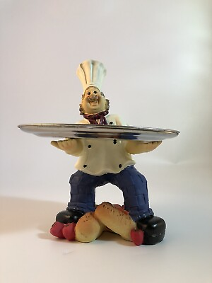 #ad Chef Tray Holder Sculpture Home and Kitchen Decor Kitchen Ware $34.99