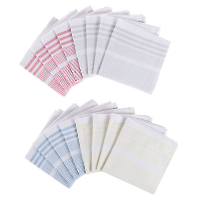#ad 100% Cotton 16 Dish Cloth Or 8 Hand Towel Set Matching Kitchen Linens $18.26