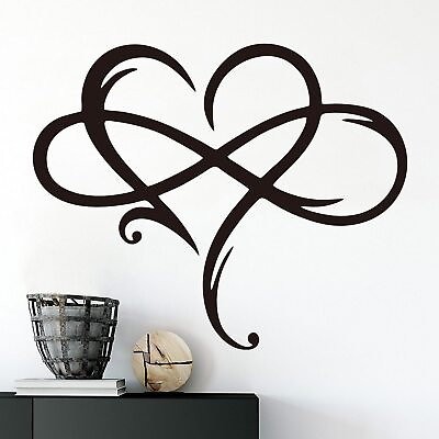 #ad Infinity Heart Metal Wall Decor Art Eternal Love Infinite Heart wall decor 11... $18.43
