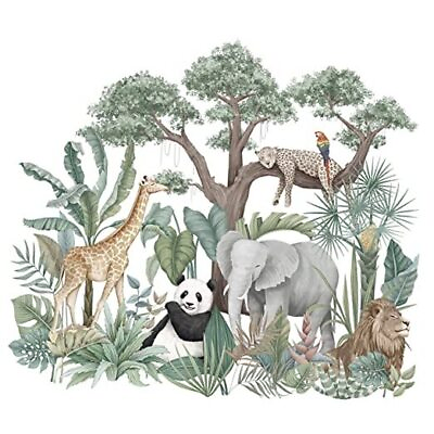 #ad Wall Decals for Bedroom Animals Jungle Stickers for Kids Room ed $13.88