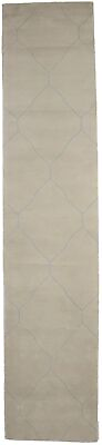 #ad 3X12 Contemporary Geometric Beige Hand Tufted Rug Modern Decor Carpet 2#x27;6X12 $180.48