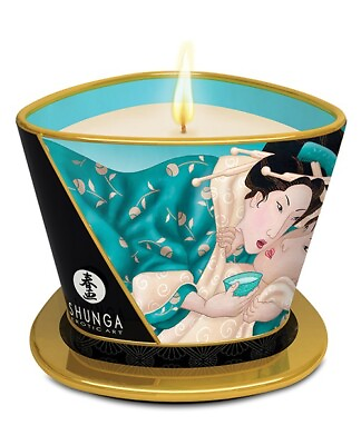 #ad Shunga Erotic Art Island Blossoms Intimate Massage Candle Oil 5.7 ounces New $28.86