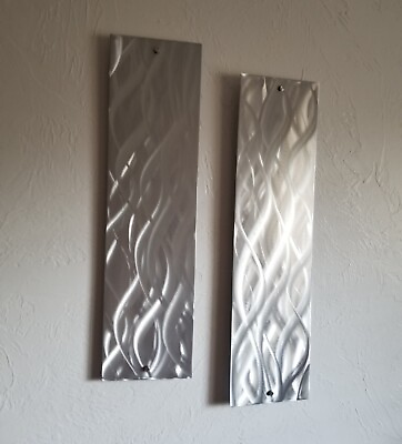 #ad Abstract Metal psnel set wall art home decor hallway bedroom living room decor $40.00