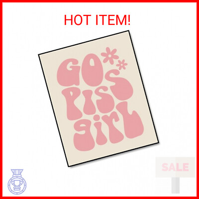 #ad Go Piss Girl Wall Art Trendy Wall Art Funny Cute Gift Idea Apartment Decor Pink $19.28