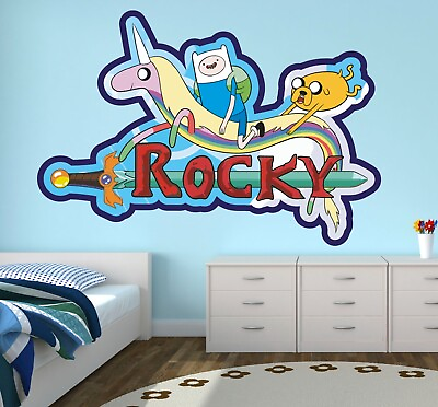 #ad Wall Decal Super Animated Serie Stickers Kids Art Décor Bedroom Custom Name W 23 $60.99