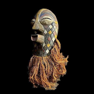#ad African Mask Primitive Art Collectibles Home Decor masque Songye Kifebwe G1366 $97.15