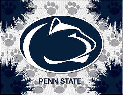 #ad Penn State Nittany Lions HBS Gray Navy Wall Canvas Art Picture Print $65.00