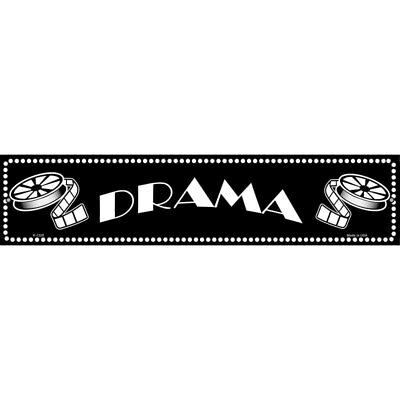 #ad Drama Home Theater 24quot;x5quot; metal street sign plaque Home Door Garage Wall $32.00