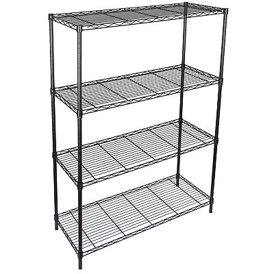 #ad 4 Shelf Adjustable Heavy Duty Storage Shelving Unit Steel Organizer Wire Rack $80.58