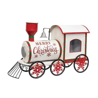 #ad Merry Christmas Train Large Decorative Christmas Train Christmas Decor $250.00