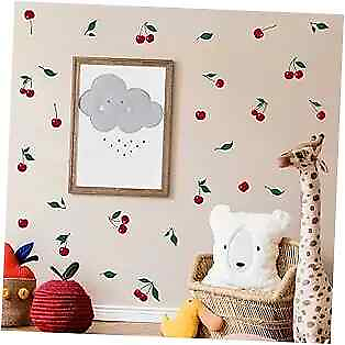 #ad Wall Decal Fruit Wall Decals Peel and Stick Kitchen Wall Decals Cherries Cherry $21.80