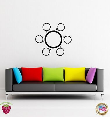 #ad Wall Sticker Modern Abstract Cirle Living Room Bedroom Decor z1600 $29.99