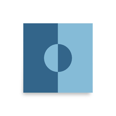 #ad Minimalist Geometric Art Print Bold Contrast Circle Design Modern Decor $33.99