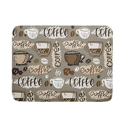 #ad Coffee Dish Drying Mat for Kitchen Counter Decor Eat Signs 18x24 Inch Absorbent $27.39