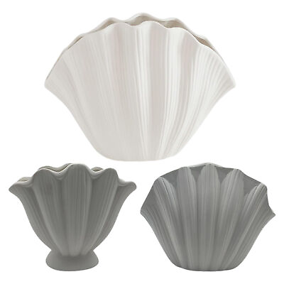 #ad #ad Shell Vase Modern Art Vase Ceramic Flower Vase Minimalist Modern Home Decor $33.64