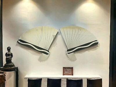 #ad Pair Of Vintage Art Deco Arch Fan Hand Made Wall Decor Mirrors $250.00