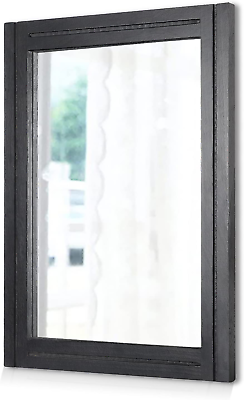 #ad Black Mirrors for Wall Rectangle Wood Framed Mirror Decorative Wall Hanging Mirr $32.49