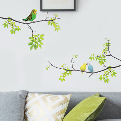 #ad 1Pc animals wall decal Branch Wall Decor Removable Wall Decals $6.29