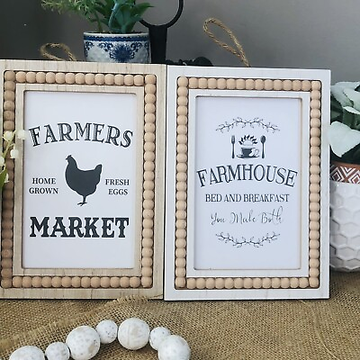 Dollar General farmhouse decor kitchen country signs set of 2 $20.00