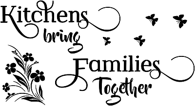 #ad #ad Kitchens Bring Families Together Kitchen Wall Decor Stickers Vinyl Art Mural ... $16.99