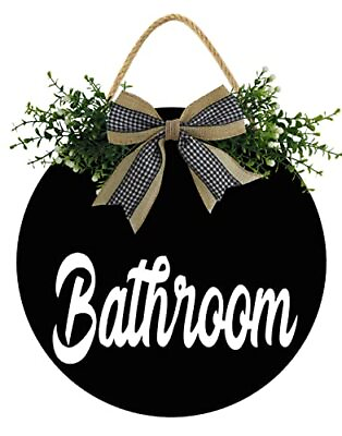 #ad Bathroom DecorFunny Bathroom Sign Farmhouse Decor Modern Rustic Home Decor Hu... $30.40