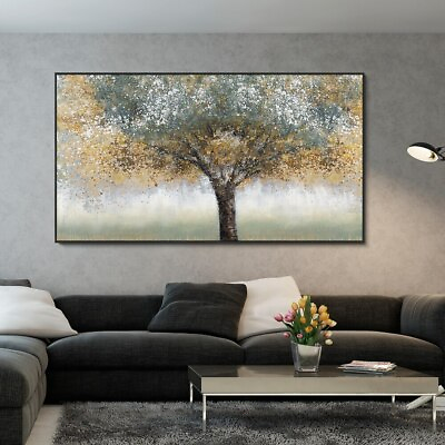 #ad Abstract Trees Painting Printed On Canvas Nordic Plant Wall Art Canvas Paintings $8.45