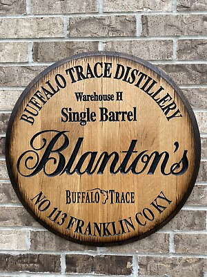 Rustic Home Bar Decor Bourbon Whiskey Barrel Head Lid wood wall art $199.00