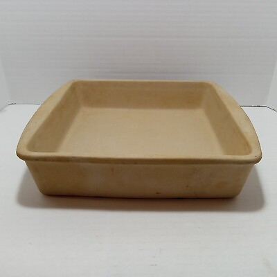 #ad THE PAMPERED CHEF Family Heritage Stoneware Square Baker Baking Pan 10 X 10 X 2 $29.95