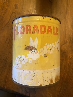 #ad Floradale Honey Vintage Kitchen Decor Can $11.00