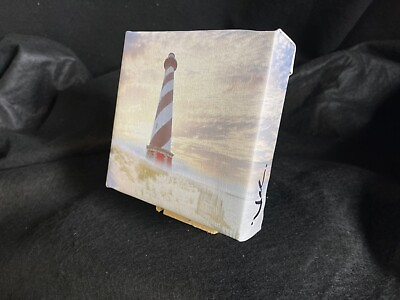 #ad 6 x 6 Gallery Wrapped Cape Hatteras Lighthouse Wall Art Painting on Canvas $69.00