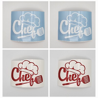 #ad Chef Decal Chef Sticker Custom Sign Chef Hat with Spatula Cooking Kitchen Decor $30.00