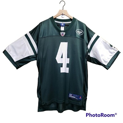 #ad #ad Vintage On Field NFL New York Jets Brett Favre Football Jersey Size Large Reebok $18.94