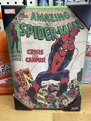 #ad The Amazing Spider Man Wall Decor Wooden Wall Decor Comic Book Spiderman $9.99