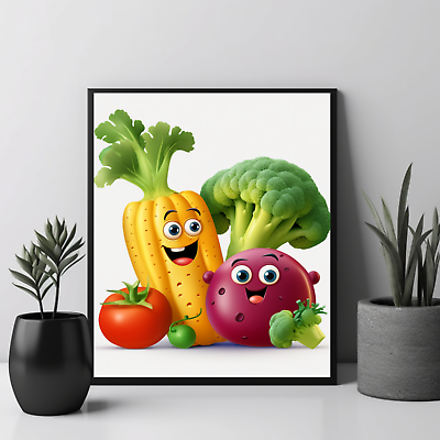 #ad #ad Fruit Wall Art Kitchen Wall Art Housewarming Gift Cute Fruits Nature Art $11.00