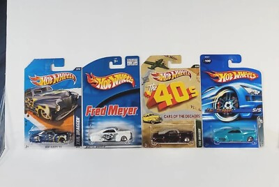 #ad Hot Wheels Tail Dragger Heat Fleet The #x27;40s Red Line Fred Meyer Lot Of 4 $22.49