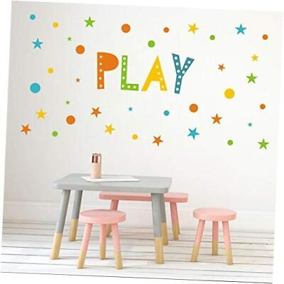 #ad Play Wall Decals Playroom Wall Decor Modern Wall Decals for Kids Play Room $24.59