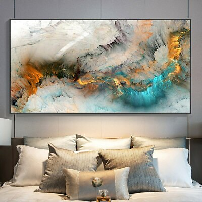 #ad Abstract Colorful Cloud Posters Home Decor Print Canvas Painting Canvas Wall Art $26.31