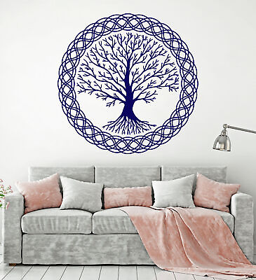 #ad #ad Vinyl Wall Decal Tree of Life Family Nature Celtic Style Ornament Sticker 1572ig $69.99