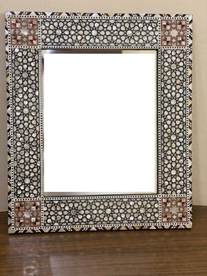 #ad Handmade Mirror Wall Frames Decor Art Decor Furniture Wood Mirror Frame Inlaid $265.00