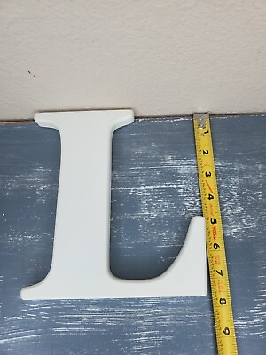 #ad Large “L” White Single Letter Wall Decoration Letters Words Wall Hanging 7.75quot; $9.99