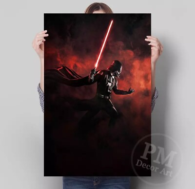 #ad Star wars canvas wall art Darth vader art $179.99