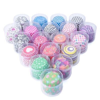 #ad 200Pcs Cupcake Liners Random Pattern for Wedding Birthday Party $10.06